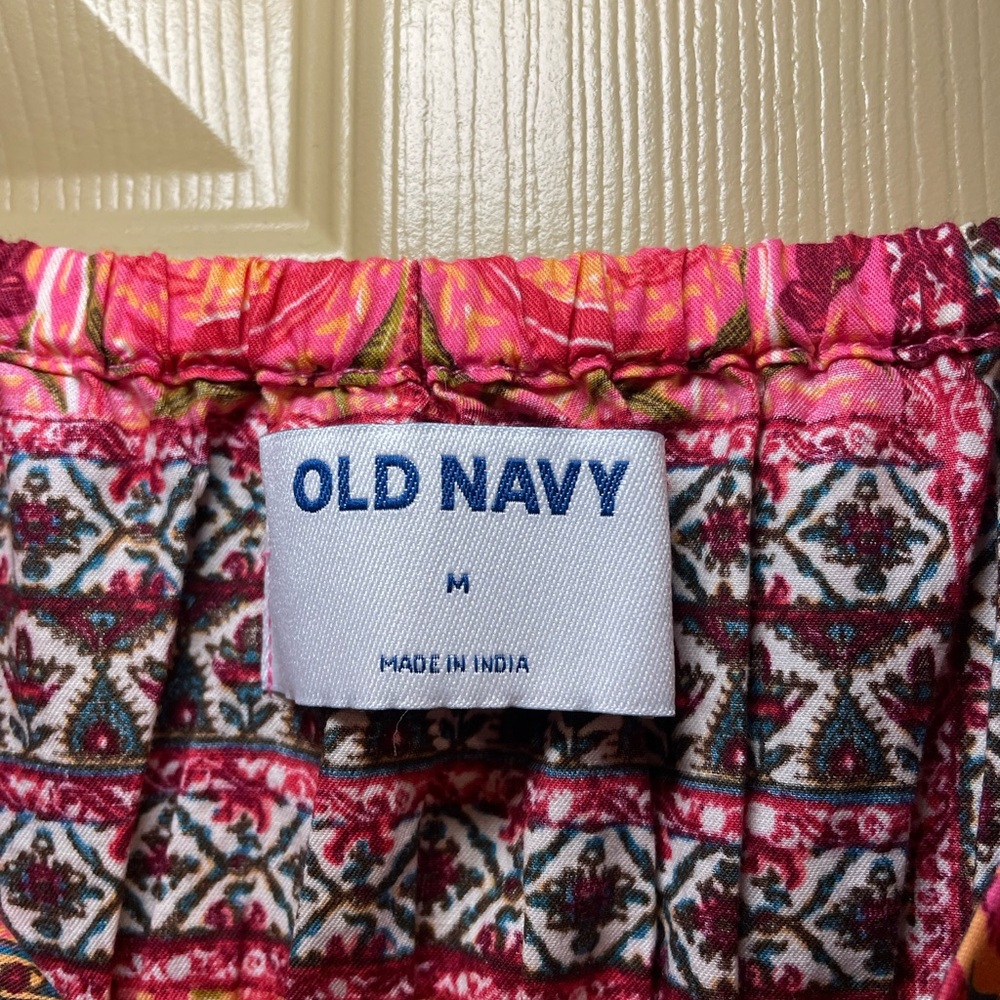 Old Navy Colorful Patterned Midi Dress - Picture 3 of 11